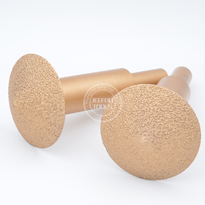 16mm Shank Vacuum <strong>Brazed</strong> Diamond Router <strong>Bits</strong> for Granite Marble Router Cutter Profiling Cutting Stone Edge Engraving <strong>Tools</strong> - Product Image 3