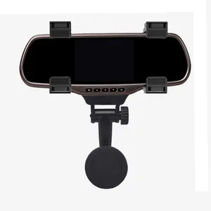 Hot Selling cheap 360 degrees Adjustable Car magnetic mobile phone stand for car Rearview Mirror Phone Mount Holder Bracket