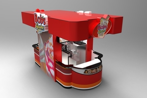 Diseño Creativo de Quiosco de Café, Diseño Interior de Heladería, Barra de Aderezos para Yogurt Congelado - Product Image 2