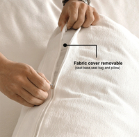 Sofá en Forma de L para Sala de Estar, Sofá Seccional con Relleno de Plumas de Pato/Dowin