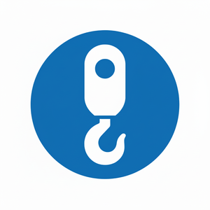 Adesivo ancoraggio obbligatorio PVC 125x125mm - Product Image 1