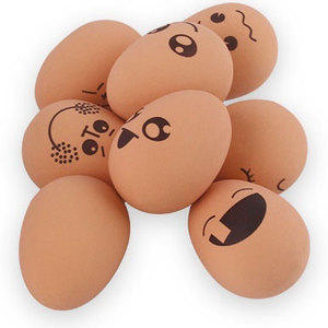Yenilik interaktif yumurta şekilli köpek oyuncak Pet oyuncak karikatür yumurta köpek topu komik çok ifade katı çiğnemek oyuncak kauçuk köpek oyun yumurta - Product Image 5