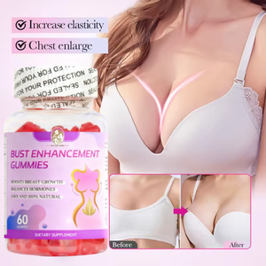 Vegan borstvergrotende gummy supplement voor vrouwen, natuurlijke borstvergroting en stevigheid ondersteunende zachte kauwtabletten - Product Image 3