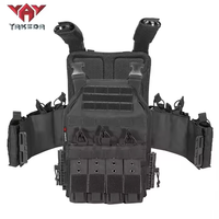 Gilet tactique YAKEDA VT-6026-3 à libération rapide, compatible Molle, pour entraînement et chasse