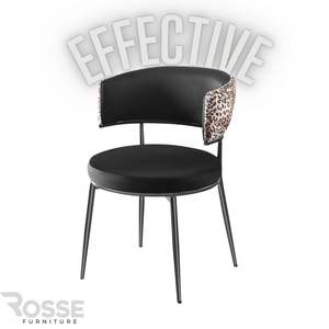 Silla de comedor tapizada minimalista moderna, patas de acero inoxidable, muebles para el hogar y la oficina - Product Image 5