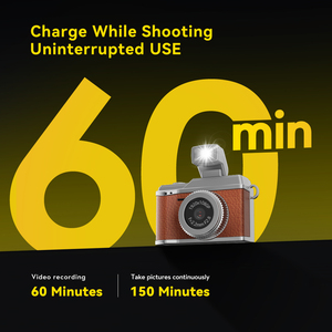 Mini caméra numérique HD 1080P avec écran, lampe flash, caméscope portable rétro pour étudiants et voyages - Product Image 3