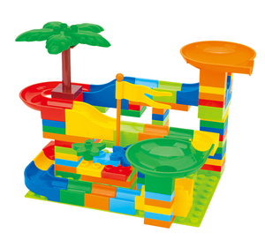 Games blocks Building Blocks 107 PCs kids Ball Maze funnel slide block duploed educational toys for kids - Product Image 2