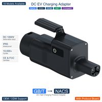 Adaptateur de charge rapide DC GB/T vers NACS 400A IP65, connecteur de chargeur EV avec protocole GBT vers Tesla NACS, OEM