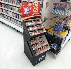 Exhibidores de Metal para Accesorios Móviles con Logotipo Personalizado para Tiendas Minoristas, Exhibidores de Piso con Ganchos para Baterías AAA - Product Image 6