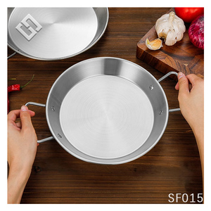 Vente en gros <span class=keywords><strong>de</strong></span> casseroles <span class=keywords><strong>de</strong></span> restaurant en acier inoxydable-Marmite <span class=keywords><strong>de</strong></span> fruits <span class=keywords><strong>de</strong></span> mer à double poignée avec assiette <span class=keywords><strong>de</strong></span> service - Product Image 4