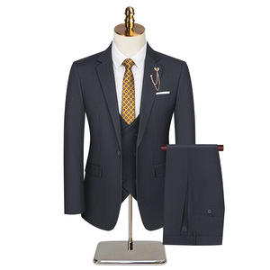 Traje <span class=keywords><strong>de</strong></span> Negocios <span class=keywords><strong>de</strong></span> 3 Piezas, Corte Entallado, <span class=keywords><strong>Tallas</strong></span> <span class=keywords><strong>Grandes</strong></span>, Vestido Formal para Oficina, Entrevista, Conferencia, <span class=keywords><strong>Boda</strong></span>, Novio y Padrino - Product Image 3