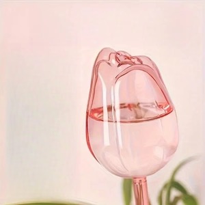 Globo transparente con forma de tulipán para autorriego de plantas, con puntas de goteo automáticas para flores, decorativo, para interiores. - Product Image 2