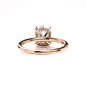 Bague de fiançailles pour femme Art déco en argent sterling avec diamant de laboratoire Halo coupe coussin bague d'anniversaire de mariage bijoux de mariée - Product Image 3