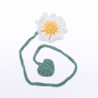 Marque-pages mignons en crochet floral pour la lecture, les amoureux des livres et les enseignants, cadeaux pour les amoureux des livres, cadeaux de rentrée scolaire
