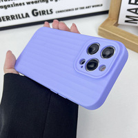 Coque de téléphone en silicone liquide mat à motif animal pour 16 Pro et 16 avec protection coussin d'air