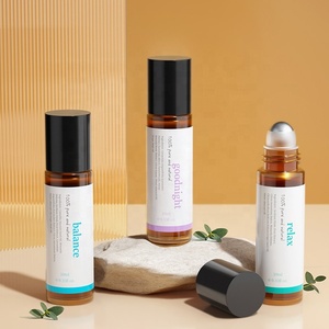Ätherisches Öl Set Entspannend, gute Nacht, Ausgleich, Aromatherapie-Roll-On-Mischung für Massage, Hautpflege Entspannendes Duft geschenk - Product Image 1
