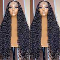 Perruque en cheveux bouclés birmans en gros, perruque en cheveux naturels, perruques frontales HD 13x4 13x6 à double trame, perruques indiennes sans colle, fournisseur de cheveux humains