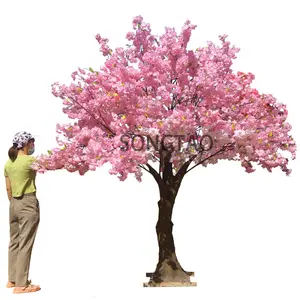 songtao customized vertical Garden Supplies Large Decorative Artificial Cherry Blossom Tree Large wedding fake flower trees