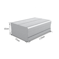 Caja de Proyectos de Aluminio, Cuerpo Dividido, Extrusión de Aluminio Anodizado, Montaje en Pared, Caja Electrónica de Aluminio Extruido, Carcasa para PCB