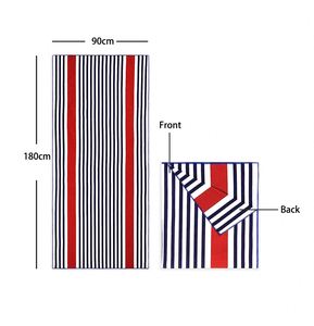 ผ้าเช็ดตัวชายหาดไมโครไฟเบอร์พิมพ์ลายสีสันสดใสพร้อมถุงตาข่ายขายส่ง - Product Image 1