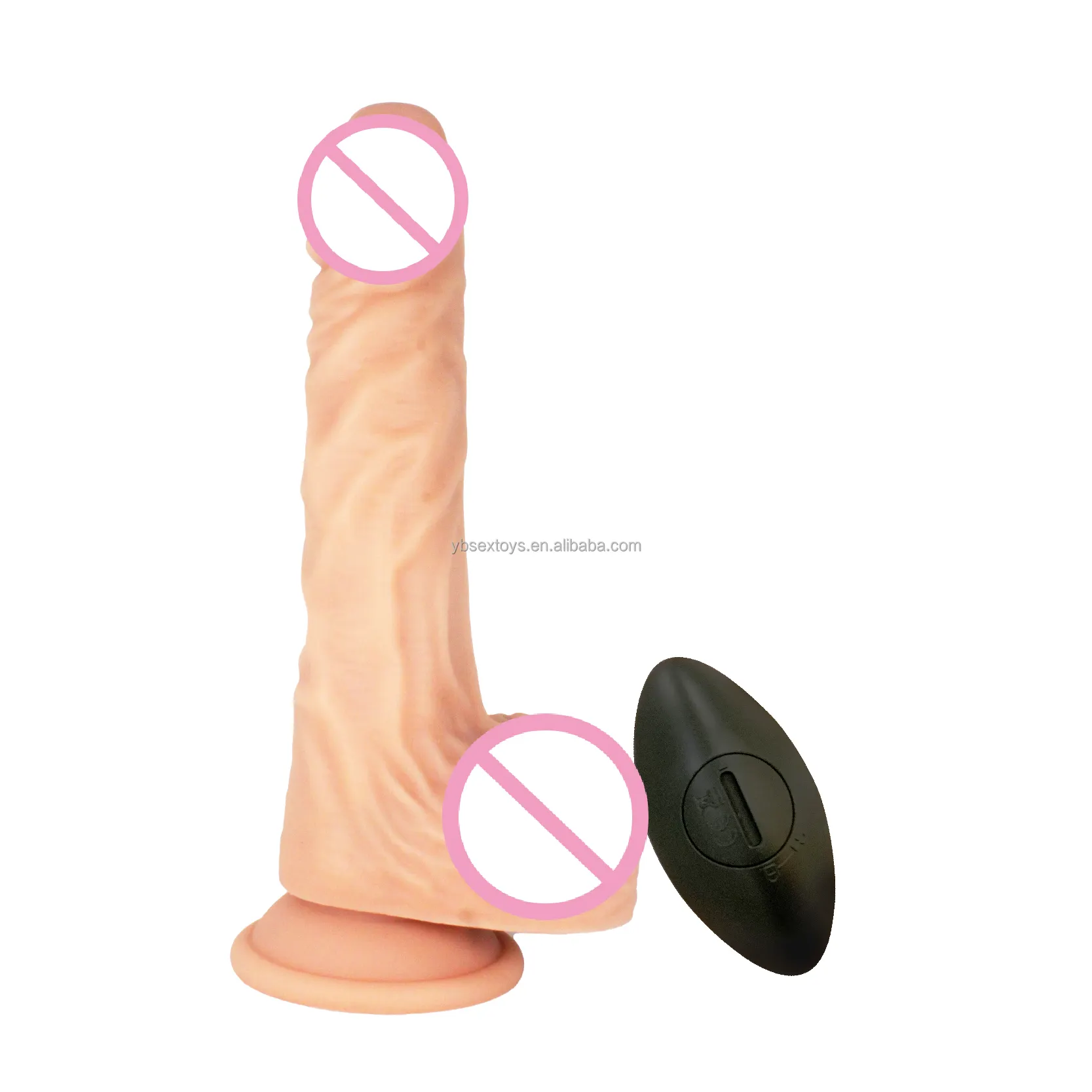 Hoge Kwaliteit 360 Graden Rotatie Sex Toy Dildo Afstandsbediening Echte Penis Draadloze Thuring Vibrator Met Ballen Seksspeeltjes