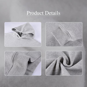 هوديز وتراكسوت للرجال، بجودة عالية، بشعار مخصص، من الصوف الثقيل 350 جرام، سادة، مقاسات كبيرة وفضفاضة - Product Image 5