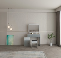 Ensemble de chambre à coucher Queen moderne et minimaliste, finition haute brillance, mobilier de chambre de haute qualité, 1,5 m, avec rangement, en bois blanc, prix de gros