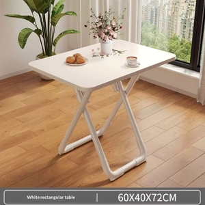 <span class=keywords><strong>Table</strong></span> pliante moderne avec plateau en <span class=keywords><strong>bois</strong></span> et pieds en métal, pas d'<span class=keywords><strong>assemblage</strong></span> requis, pour la maison, la cuisine, le café, le restaurant - Product Image 4