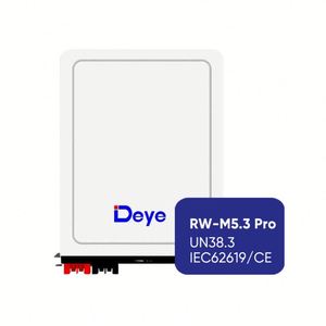 Deye Ess RW-M5.3 PRO Intelligent BMS Home LiFePO4 Lithium Battery Storage for Solar Panels - Product Image 1