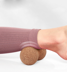 CZFIT Custom Logo Eco-Friendly Cork Peanut <b>Massage</b> <b>Ball</b> Natural Size Pattern Pressure Relief Muscle Recovery Yoga <b>Ball</b> Unisex - Product Image 6