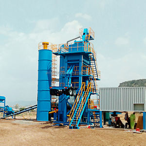 Nouvel état de l'usine de traitement en lots d'asphalte de mélange chaud mobile de 80 tonnes/heure pour la pompe de PLC de moteur de noyau d'industries de construction de fabrication - Product Image 6