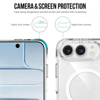 Coques de téléphone pour iPhone 18 Fold, coque magnétique antichoc transparente pour iPhone 18 ultra 18 17