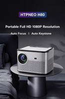 Projecteur LCD HTP Q8 Full HD 1080P, Stéréo HIFI, 450 Lumens ANSI, 8 Go de ROM, Contraste 5000:1, Lampe LED, Home Cinéma, Prêt à l'Internet