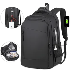 hot sale custom logo waterproof nylon laptop backpack Simplicity computer backpack USB charging bag