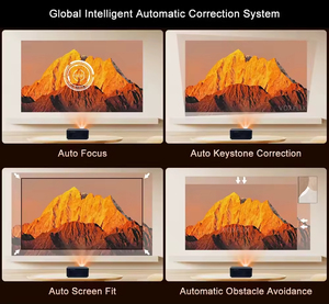 VOXFLIX VF71 4K Smart Android 12 Projector <strong>Full</strong> HD 1080P 2500 Ansi Lumens Autofocus WiFi6 Home Theater Beamer - Product Image 3