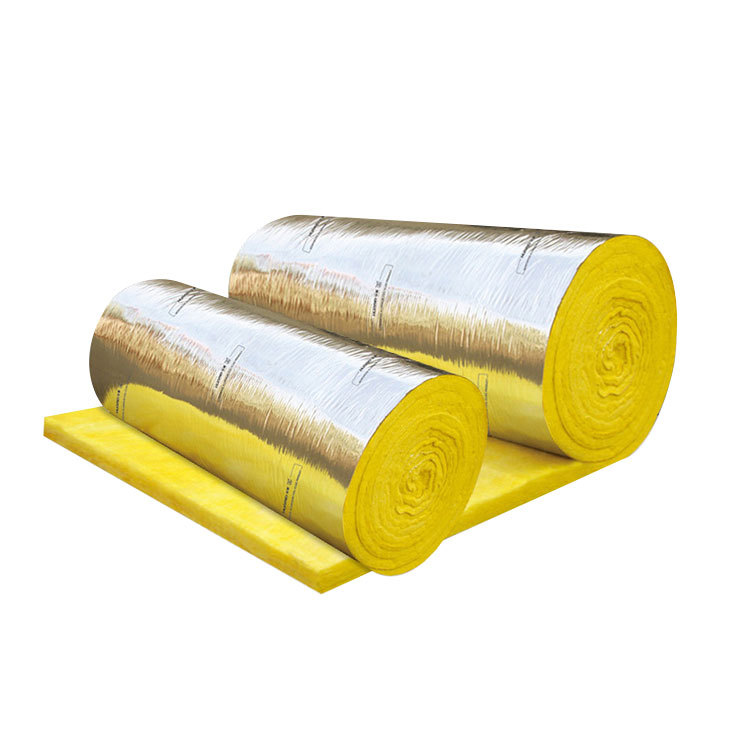 Wholesale Aluminum Foil Glass Wool Rolls Fireproof and Heat-insulating Materials