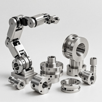 Composants d'armes robotiques pour usinage CNC, pièces de joint de robot personnalisées, aluminium, titane, acier inoxydable, tournage et fraisage CNC
