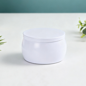 Tùy chỉnh màu Trắng hộp thiếc nến <span class=keywords><strong>tin</strong></span> container hương liệu bao bì kim loại <span class=keywords><strong>tin</strong></span> với nắp trang trí nến rỗng tins bán buôn - Product Image 6