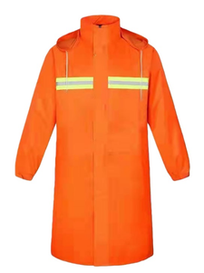 معطف مطر طويل كامل مقاوم للماء من قماش أكسفورد، معطف واقٍ من الرياح للاستخدام الخارجي مع غطاء للرأس وتصميم سميك، الأكثر مبيعًا - Product Image 3