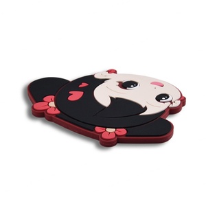 New Style Cute Cartoon Girl Custom PVC Unbreakable Decorative <b>Compact</b> Makeup <b>Mirror</b> - Product Image 5