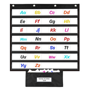 Organizador de Bolsillo Estándar para el Aula, Bolsa de Almacenamiento Grande con 7 Bolsillos, Soporte para Tiras de Frases para Pared de Palabras, Palabras SigSight - Product Image 5