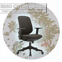 Grosir Kursi Kantor Eksekutif ergonomis Desain Tengah belakang dengan garansi 3 tahun gaya Modern dasar krom