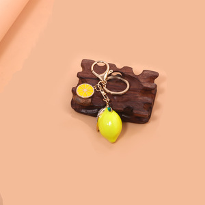 Sáng Tạo Trái Cây Màu Vàng Chanh Pha Lê Túi Mặt Dây Chuyền Phụ Nữ Điện Thoại Keychain - Product Image 2