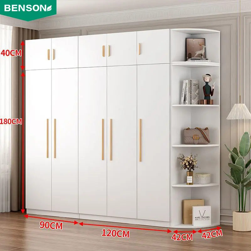 Simples armário branco armários organizador personalizado turco roupeiros combinação quarto conjunto roupas armazenamento prateleiras moderno