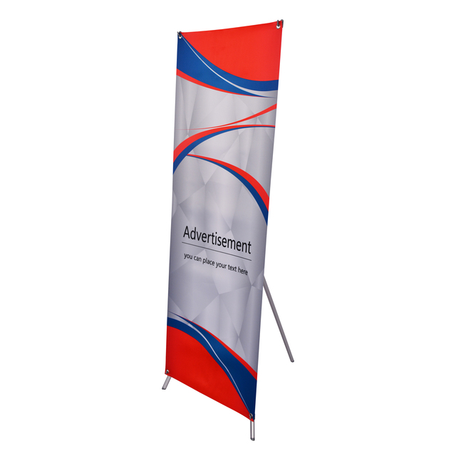 Indoor/Outdoor X Frame Stand for 80x180 Size Advertising Banner Tripod Spider Aluminium Flagpole Display Stand Competitive Price