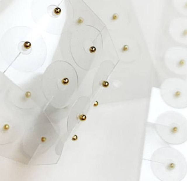 Gold colorEar Auricular Therapy Seeds Acupuncture Acupoint Ear Seeds Kit With Clear Tape