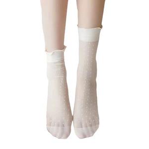 Women's Fruit Pattern <b>Lace</b> <b>Socks</b> Mid Calf Breathable Cotton Casual <b>Socks</b> For Youth - Product Image 5