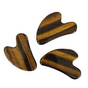 Best Selling Tiger Eye Guasha Stone Tiger Eye Natural Health <b>Care</b> Beauty Massager Tool for <b>Body</b> Spa - Product Image 3