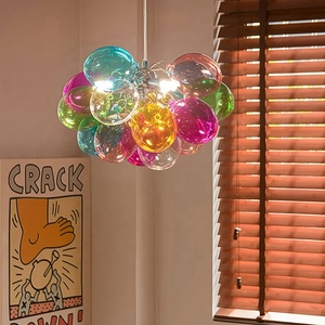 Colorato globo di vetro bolla <span class=keywords><strong>lampadario</strong></span> palloncino bambini luce pendente per camera da letto sala da pranzo Bar ristorante - Product Image 4
