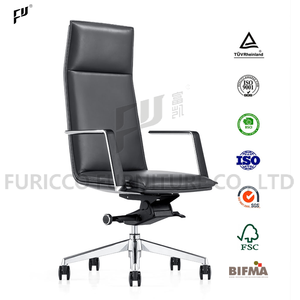 Chaise de bureau exécutive en cuir véritable FURICCO avec mousse haute densité pour projet - Product Image 2